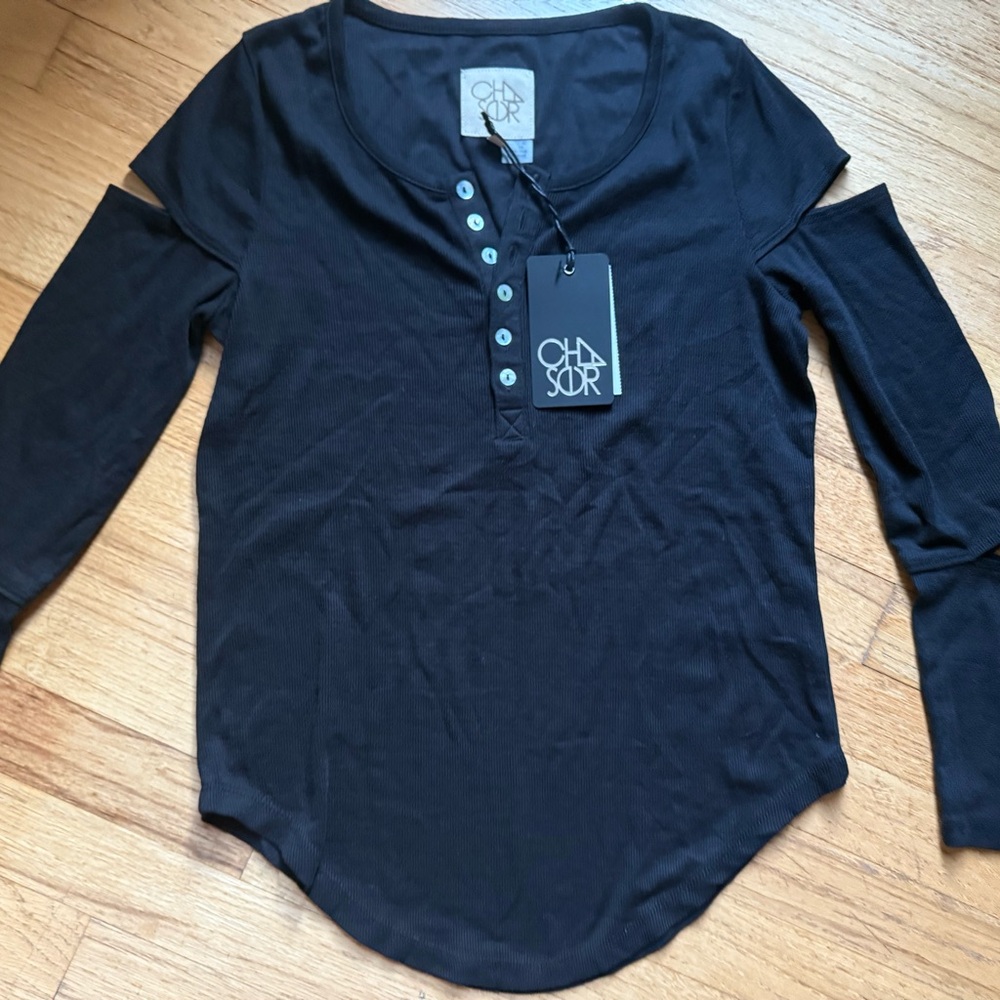 Chaser Black Long Sleeve Top